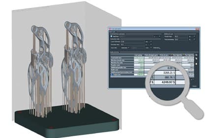 Simufact cost estimation and analysis tools