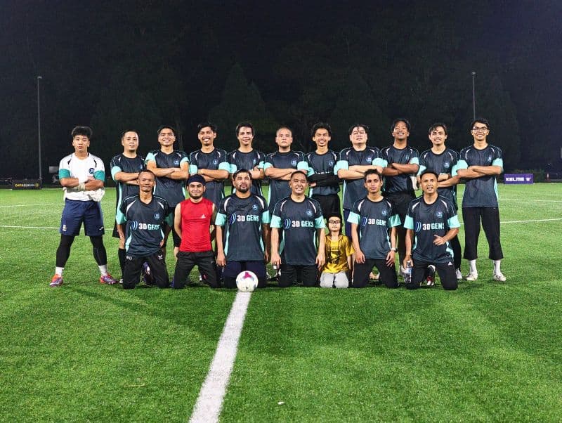 3D Gens football team showcasing teamwork and camaraderie during the 2024 season
