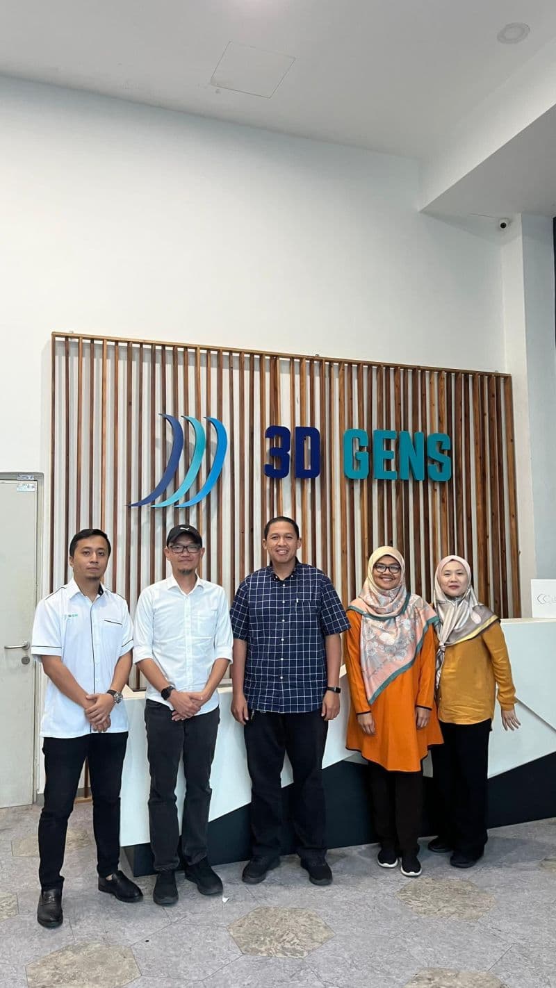 A team from the Design & Sustainability for Additive Manufacturing (DSAM) Research Lab at FTKMP UTeM