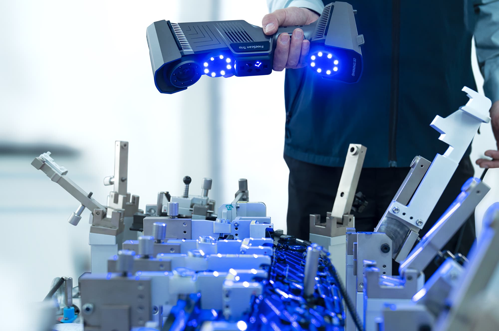 FreeScan Trio Handheld 3D Scanner in Use