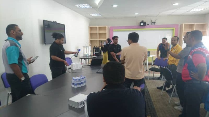 Participants hands-on with 3D printing design tools at UTP training programme