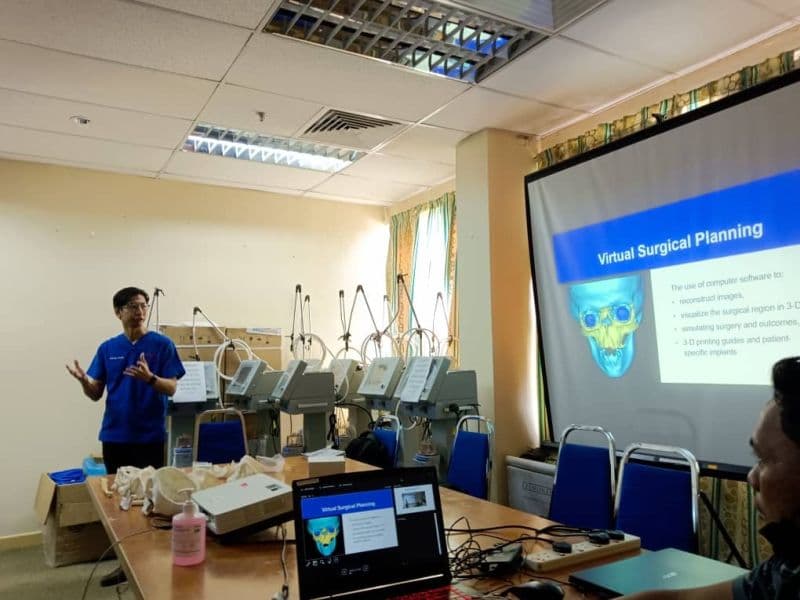 Virtual surgical planning lecture during the Sabah Craniofacial Multidisciplinary Workshop